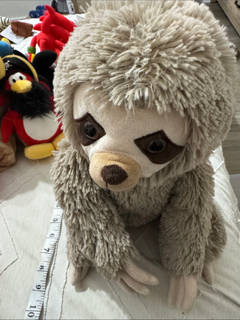 Fiesta Plush Sloth Stuffed Animal - Beige and Brown